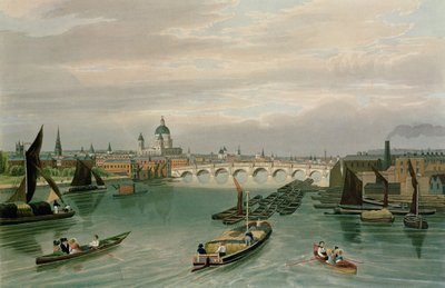 En utsikt över Blackfriars Bridge och St. Paul