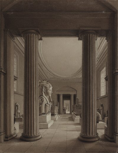 British Museum, ca 1840 av Robert the Younger Havell