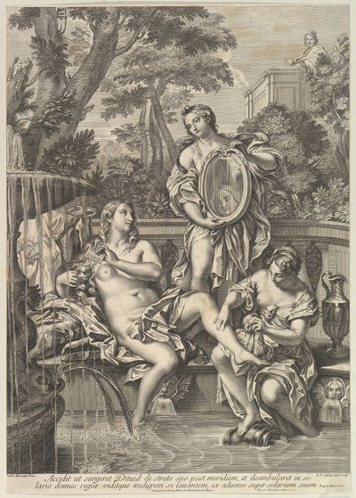 David och Batseba, 1680-1743. av Robert van Audenaerde