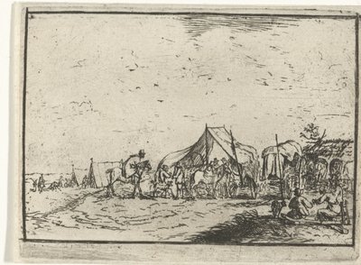 läger Landskap med läger (serietitel) av Robert van den Hoecke