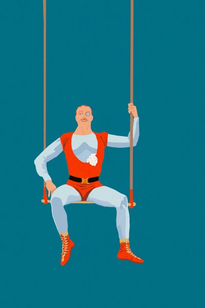 Acrobat, 2022 (digital) av Roberta Murray