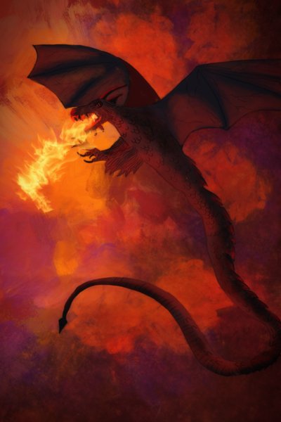 Fire Dragon, 2022 (digital) av Roberta Murray