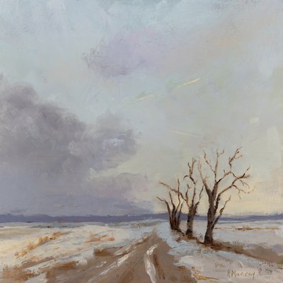 In The Shadows Of The Day, 2023 (olja på duk) av Roberta Murray