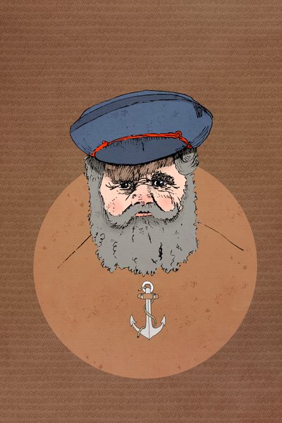 Salty Sailor, 2022 (digital) av Roberta Murray