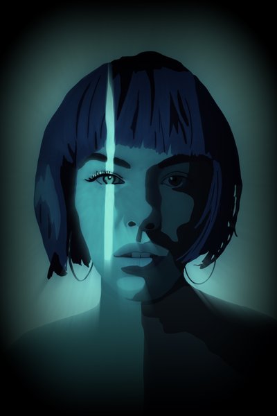 Thin Blue Line, 2022 (digital) av Roberta Murray
