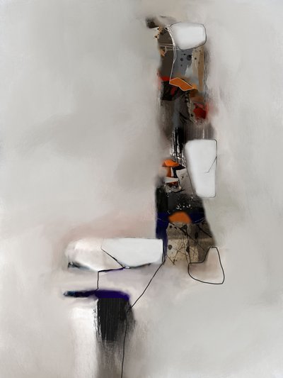 Modern abstrakt komposition av Roberto Moro