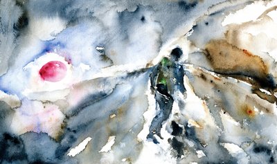 Figur i abstrakt ljus av RodMacIver