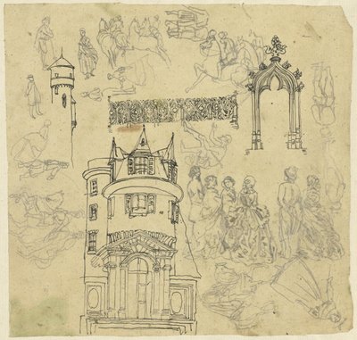 Arkitektur och figurer av Rodolphe Bresdin
