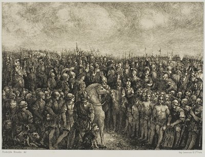 Caesar och hans fångar av Rodolphe Bresdin