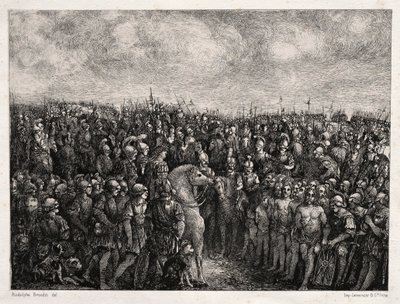 Caesar och hans fångar av Rodolphe Bresdin