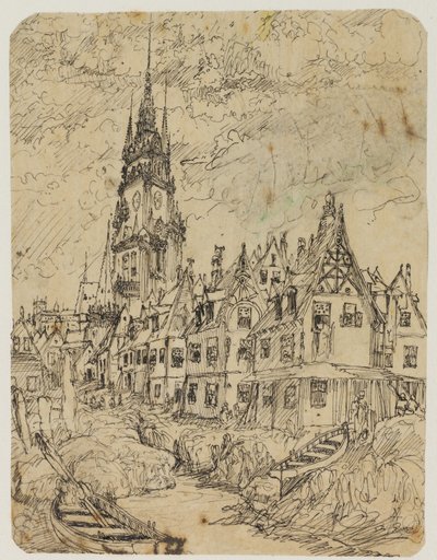 Maritime Village av Rodolphe Bresdin