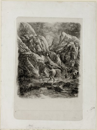 Ryttare i bergen av Rodolphe Bresdin