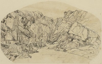 Ånga i en ravin av Rodolphe Bresdin