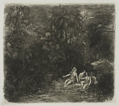 Badarna under palmerna av Rodolphe Bresdin