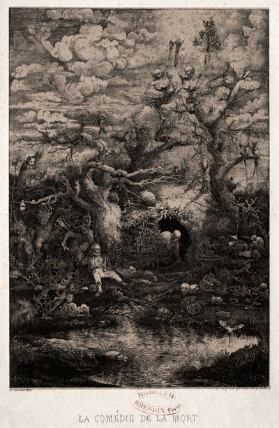 Dödens komedi, 1854. av Rodolphe Bresdin