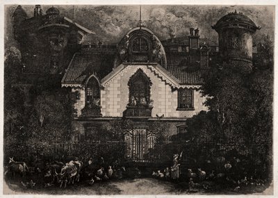 Det förtrollade huset, 1871. av Rodolphe Bresdin
