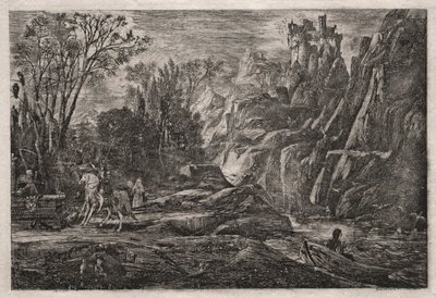 Riddaren och döden, 1866. av Rodolphe Bresdin