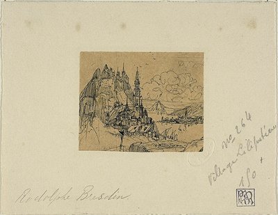 Den lilliputtska byn av Rodolphe Bresdin