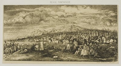 Den romerska armén, från Revue Fantaisiste av Rodolphe Bresdin