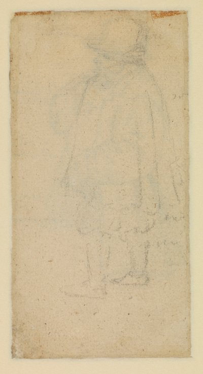 Man sedd bakifrån (verso) av Roelandt Jacobsz and Bruegel Pieter the Elder Savery