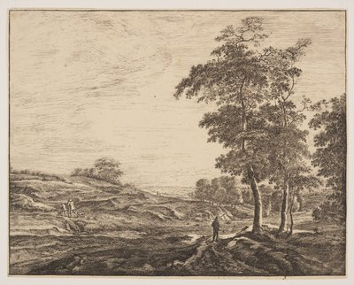 Nr 3, från Sex vyer i skogen i Haag av Roelant Roghman