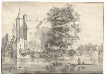 Vy över Huis te Rhoon, sett från söder av Roelant Roghman