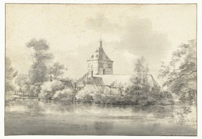 Utsikt över slottet Starrenburg i Overschie av Roelant Roghman
