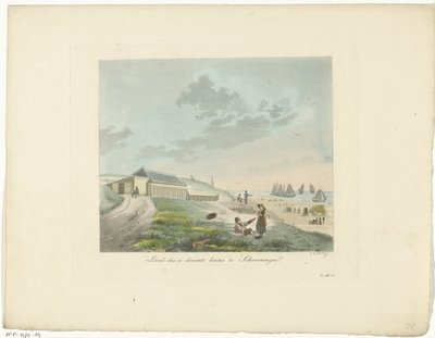 Stranden vid Scheveningen Local des ci devant bains à Scheveningen (titel på objekt) av Roelof van der Meulen