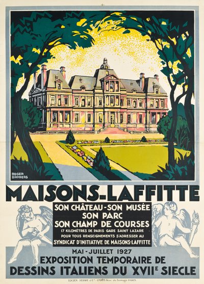 Reklamaffisch för Maisons Laffitte av Roger Broders
