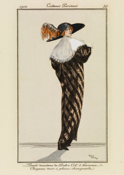 Tavel 36 från "Costumes Parisiens av Roger Broders
