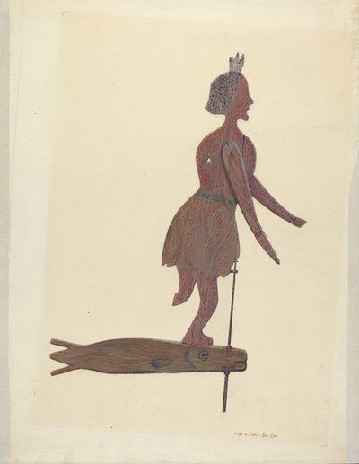 Väderflöjel, ca. 1940. av Roger Deats
