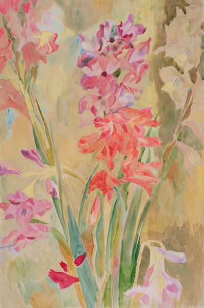 Gladioli, ca 1915 (wc på papper) av Roger Eliot Fry