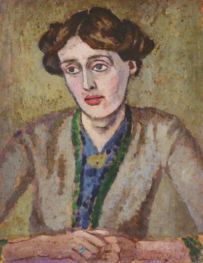 Virginia Woolf (1882-1941) (olja ombord) av Roger Eliot Fry