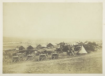 Artillerivagnar, Balaklava i fjärran av Roger Fenton