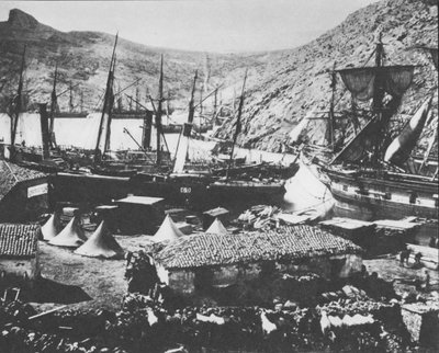 Balaclavas hamn under Krimkriget av Roger Fenton
