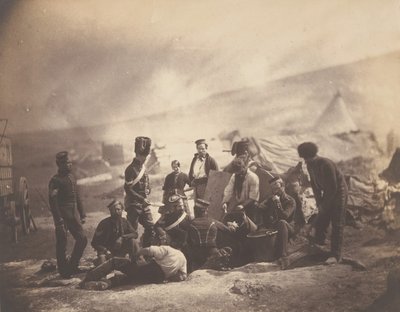 De 8:e husarernas matlagningshus, 1855. av Roger Fenton