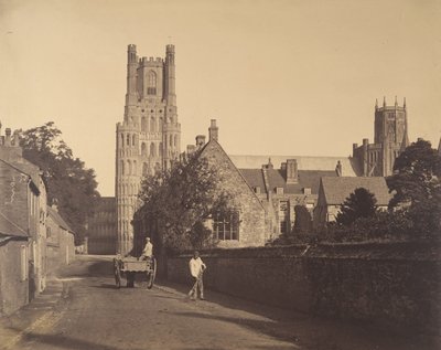 Ely Cathedral, från Grammar School, 1857. av Roger Fenton