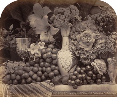 Frukt och blommor,1860 (foto) av Roger Fenton