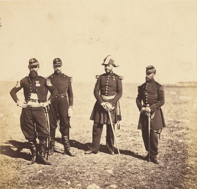 General Bennet och officerarna i hans stab av Roger Fenton