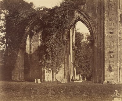 Glastonbury Abbey, valvbågar i norra sidoskeppet av Roger Fenton