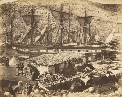 Hamnen i Balaklava, boskapskajen av Roger Fenton