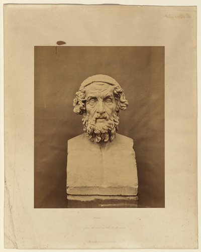 Homeros, efter bysten på British Museum av Roger Fenton