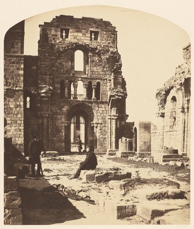 Interiör, Lindisfarne Priory, västra änden av Roger Fenton