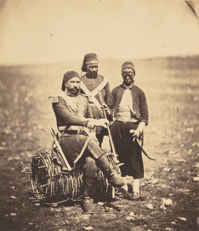 Ismail Pasha med följeslagare av Roger Fenton
