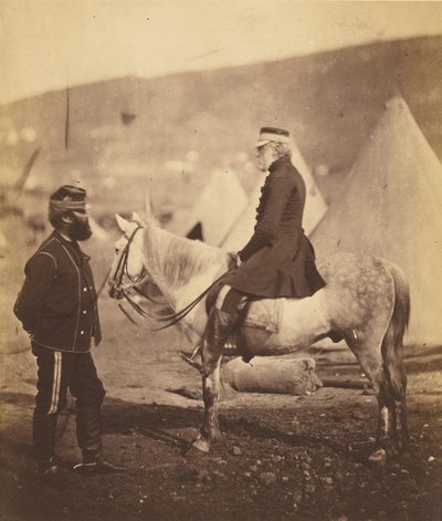 Generallöjtnant, den ärade Sir J.Y. Scarlett, K.C.B. av Roger Fenton