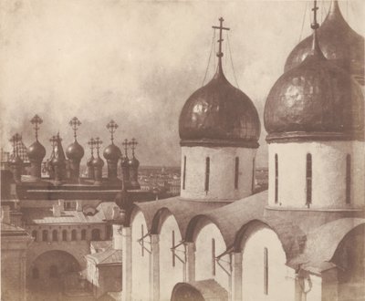 Moskva, kyrkornas kupoler i Kreml, 1852. av Roger Fenton
