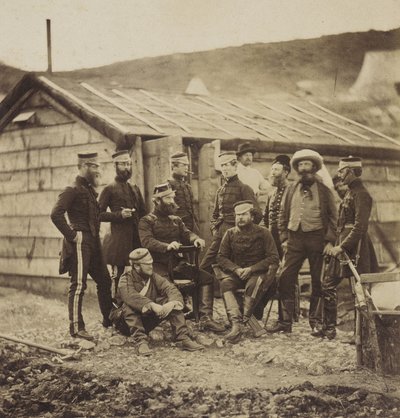 Officerare vid 4:e lätta dragonregementet av Roger Fenton