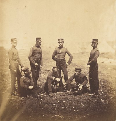 Officerare vid 68:e lätta infanteriet av Roger Fenton