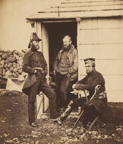 Officerare i generalmajor Sir G. Browns stab av Roger Fenton