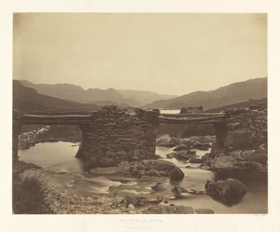 Pont-y-Garth, nära Capel Curig av Roger Fenton